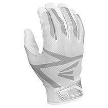 Easton Z3 Hyperskin Youth Baseball Batting Gloves - White / White
