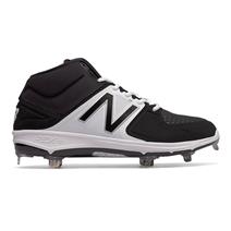 New Balance M3000v3 Mid-Cut Metal Men's Baseball Cleats - Black / White