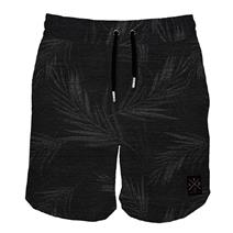 TEAMLTD Black Palm Denim Men's Swim Shorts