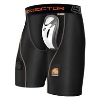 Shock Doctor Core Compression Youth Hockey Shorts With Bio-Flex Cup