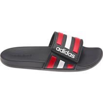 Adidas Adilette Comfort Adjustable Men's Sandals - Black/Red/White